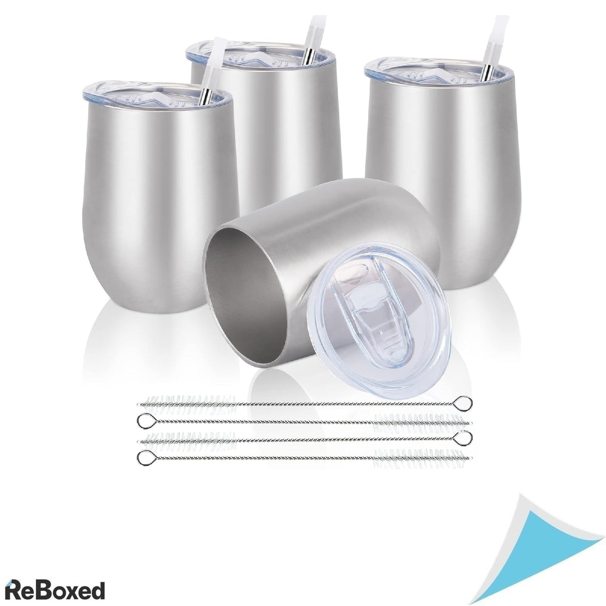 Joymaking – Set 4 Pahare Termoizolante din Otel Inoxidabil cu Capace