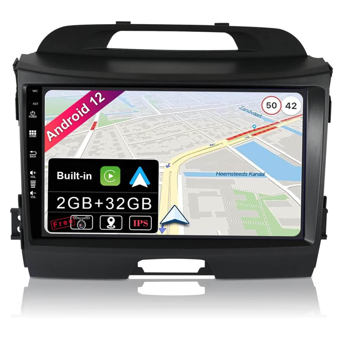 Joyx Radio Auto Android 12 IPS 2.5D Compatibil cu Kia Sportage 2010-2015 9 Inch