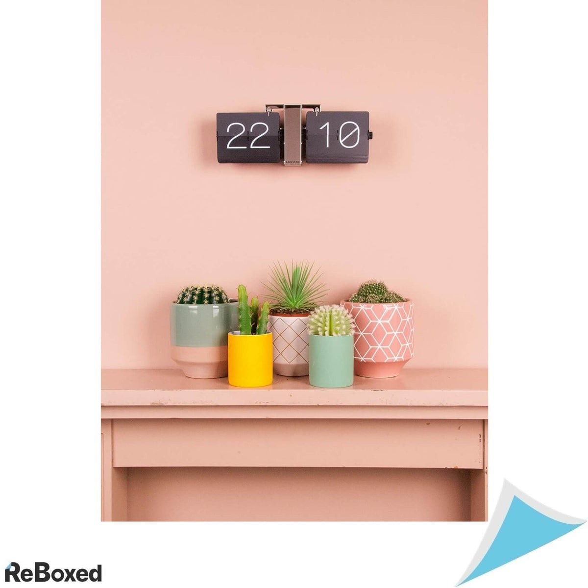 Karlsson Ceas Flip Fara Carcasa cu Suport Cromat din Otel