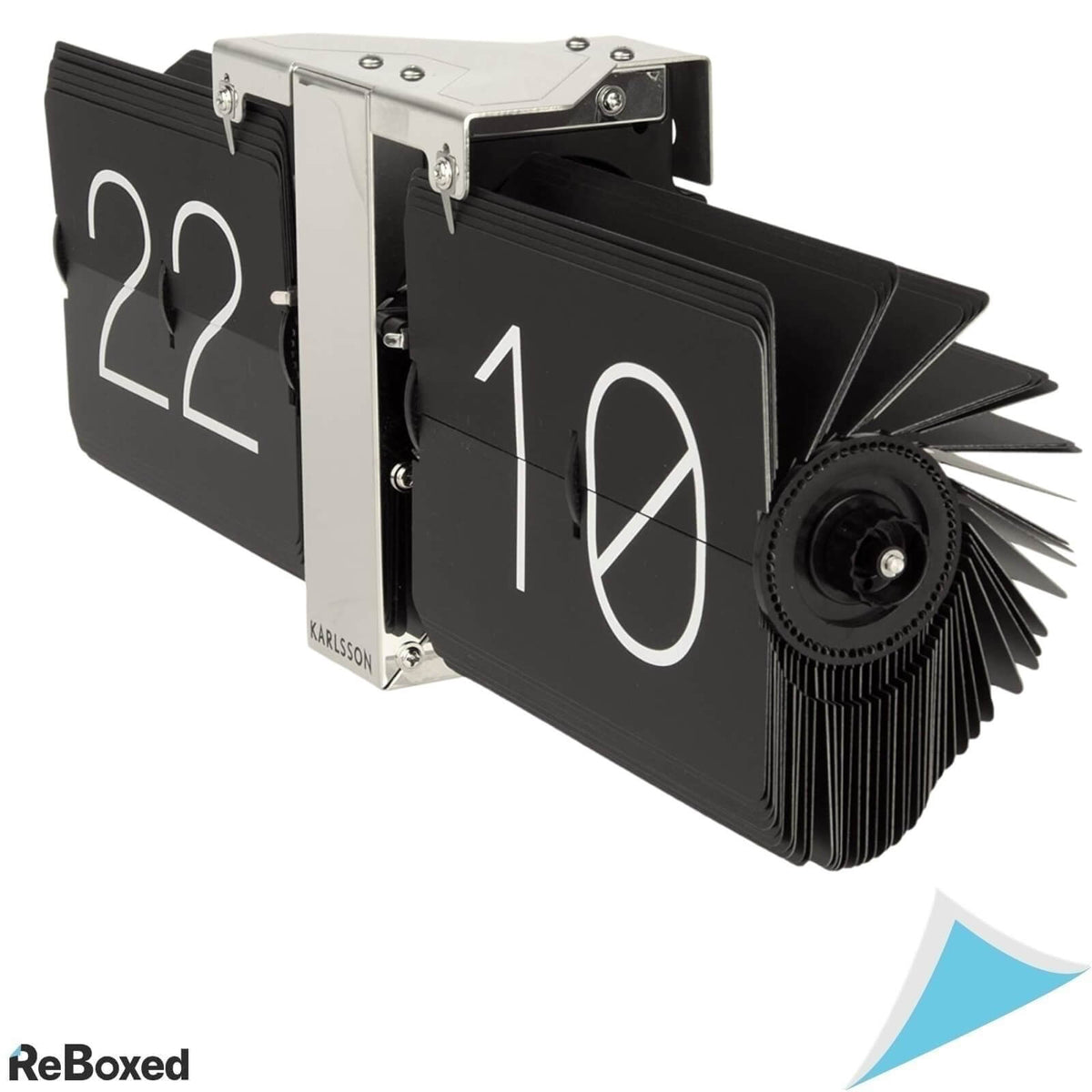 Karlsson Ceas Flip Fara Carcasa cu Suport Cromat din Otel