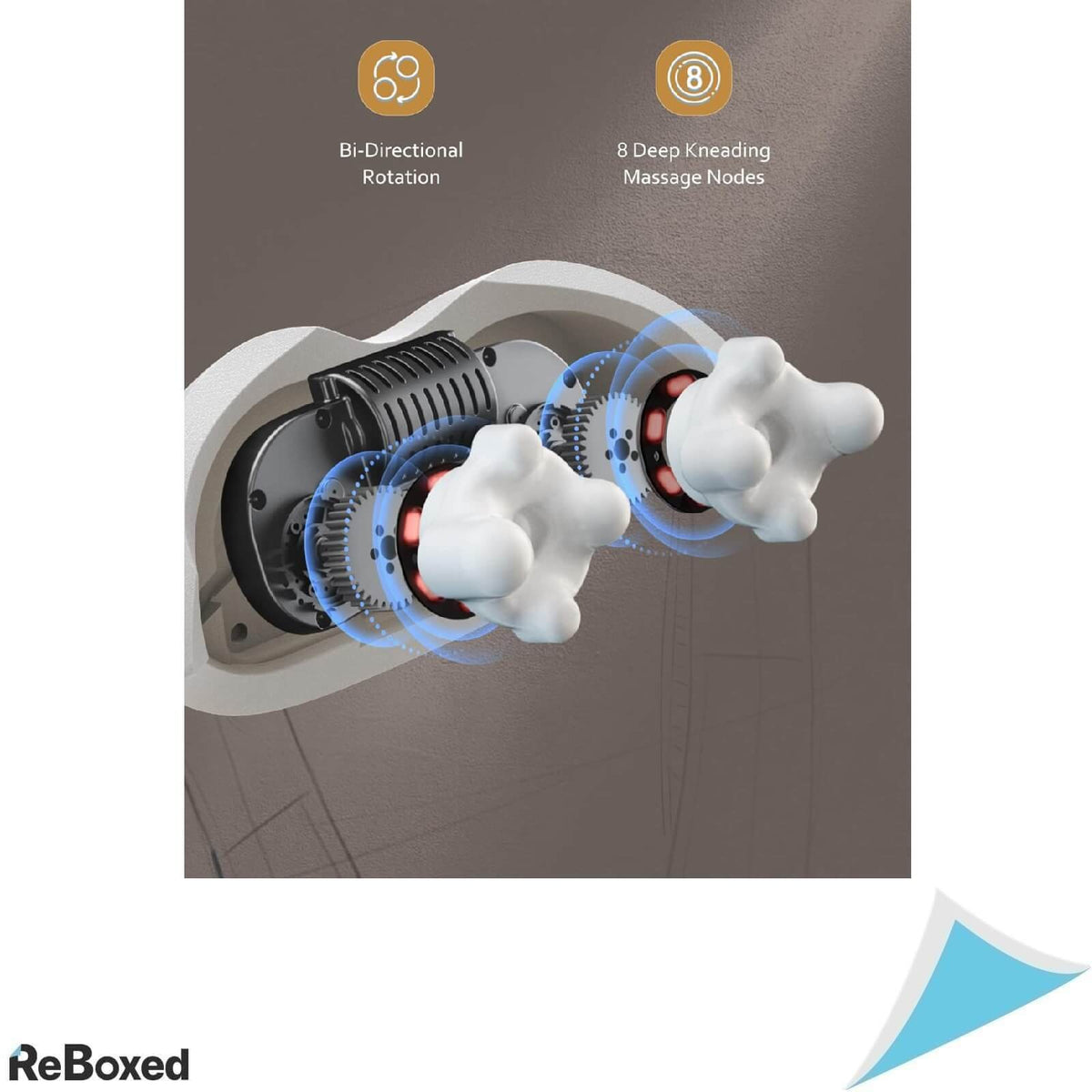 Kebor 3D Body Aparat Masaj Shiatsu Gat si Spate cu Incalzire