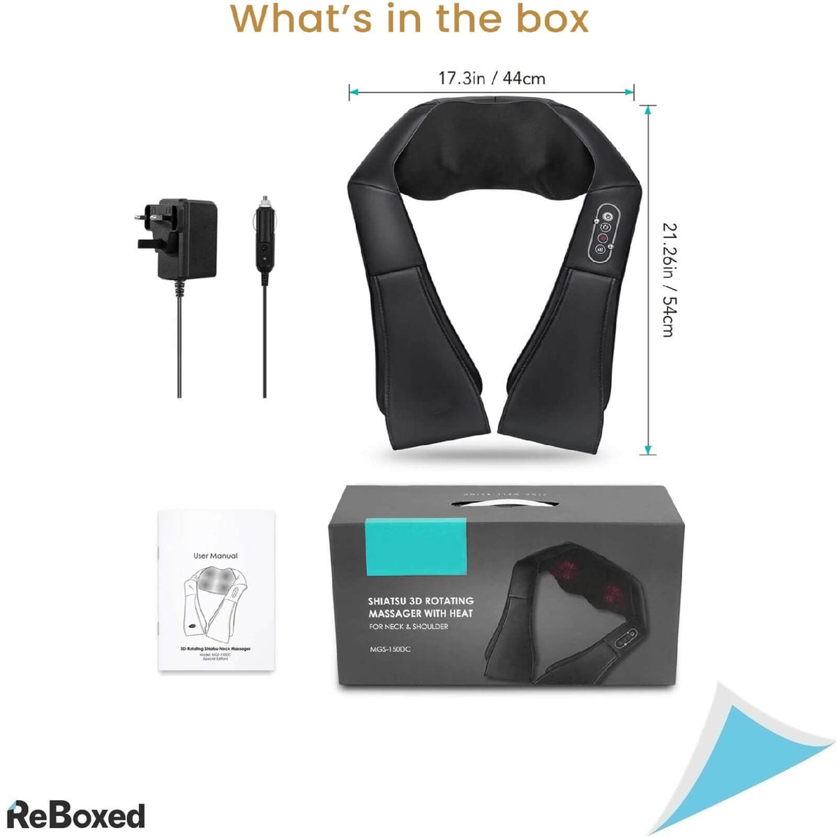 Kebor 3D Body Aparat Masaj Shiatsu Gat si Spate cu Incalzire