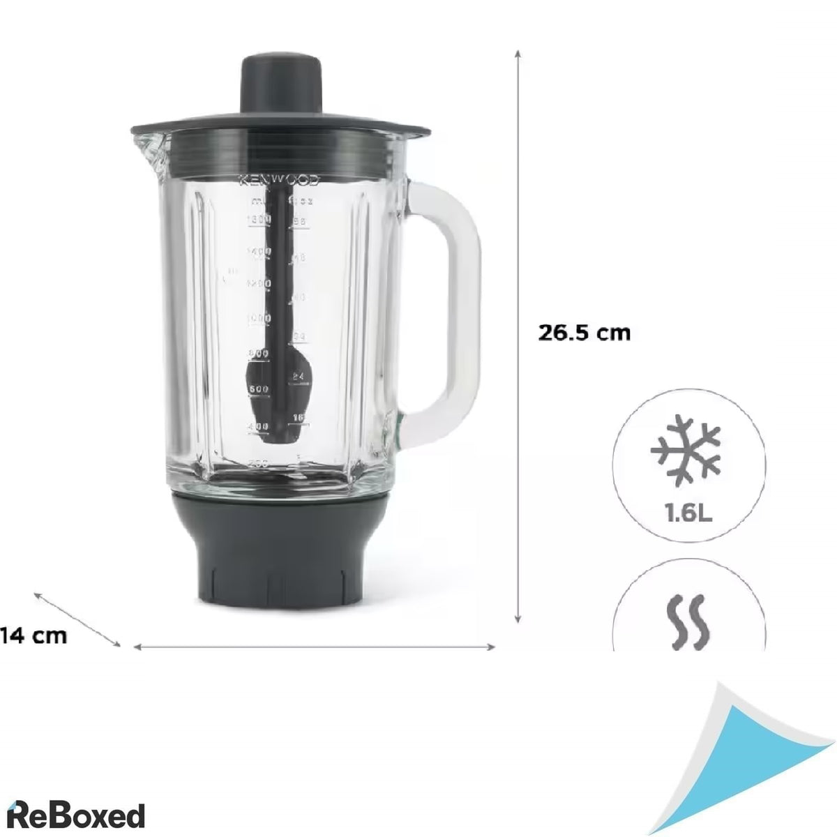 Kenwood KAH359GL Accesoriu Blender din Sticla Termorezistenta