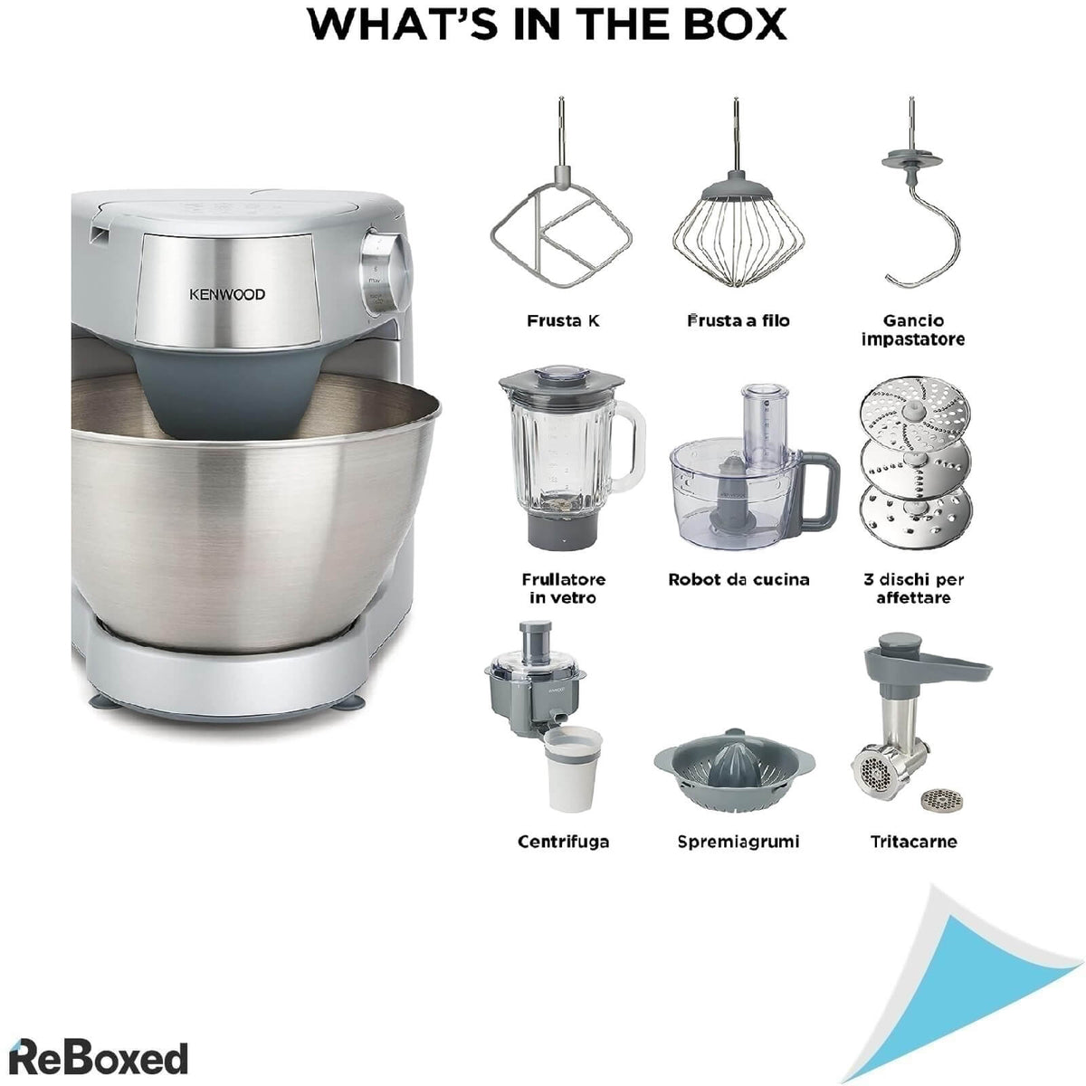 Kenwood Prospero KHC29.P0SI Robot de bucatarie 1000W 4.3l 30dB