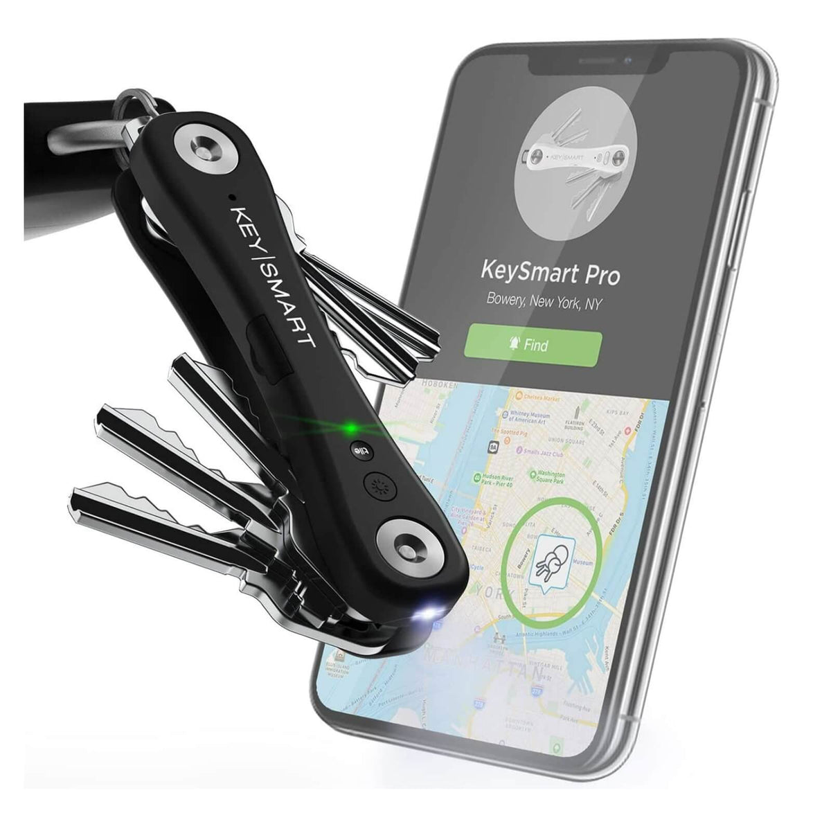 KeySmart Pro Organizator si APP Locator cu GPS pentru Chei