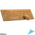 Kibodo Bamboo Set Tastatura si Mouse Fara Fir 107 Taste QWERTZ German