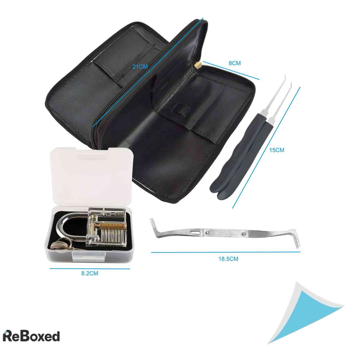 Kit Deschidere Lacate Diyife 33 Piese cu 2 Lacate Transparente de Exercitiu si Husa