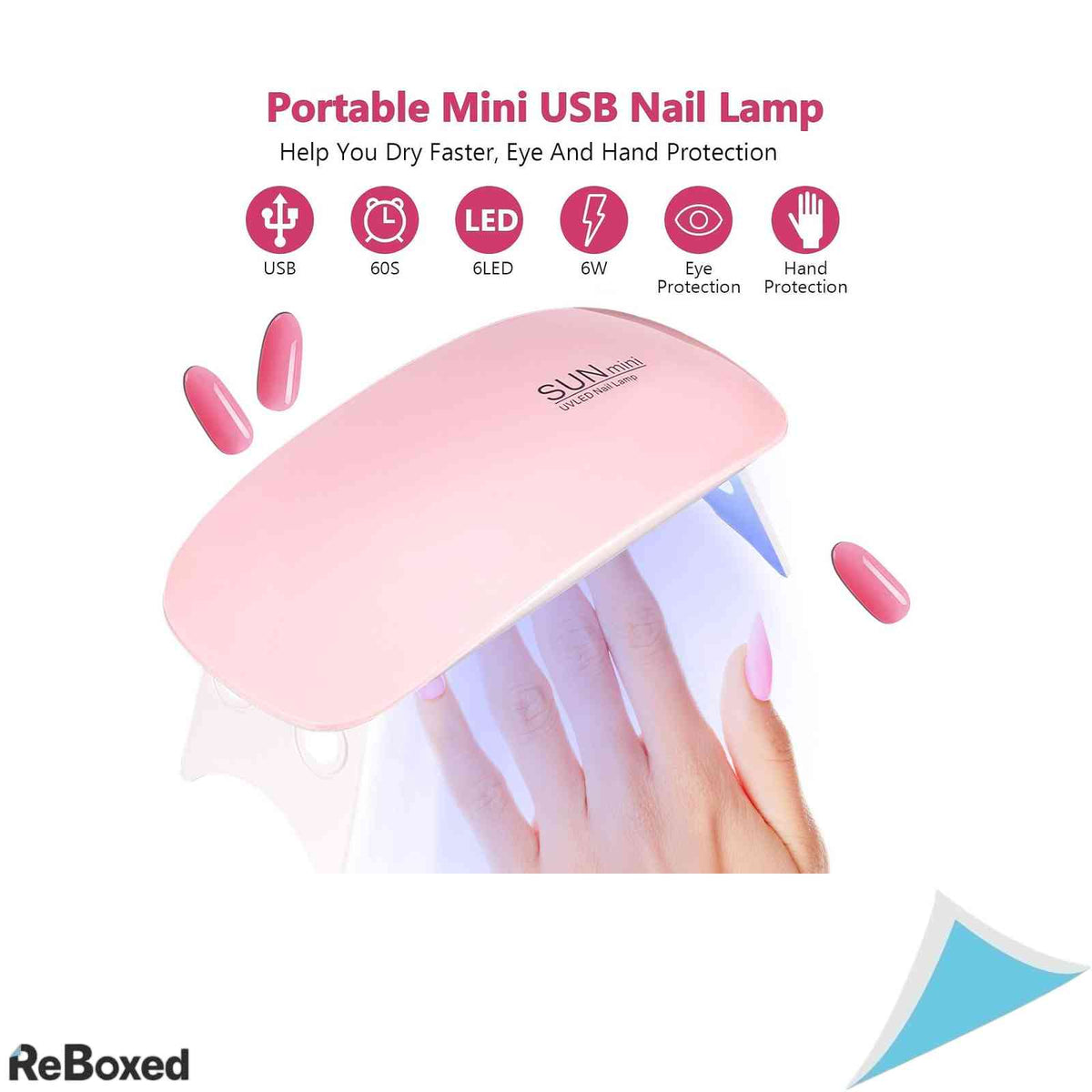 Kit Polygel Unghii Comozon, Set Constructie Unghii cu Mini Lampa UV