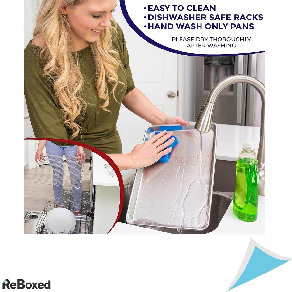 Kichenatics Tava Aluminiu cu Gratar din Otel 33x45 cm