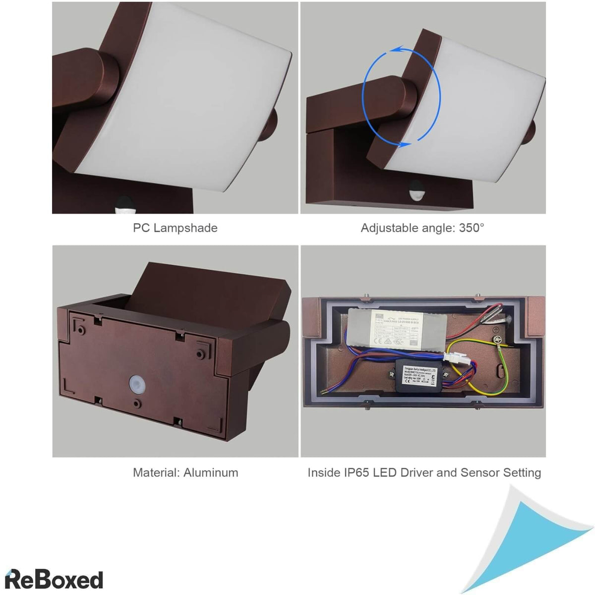 Klighten Lampa LED Ajustabila 24W IP65 1500lm 6000K