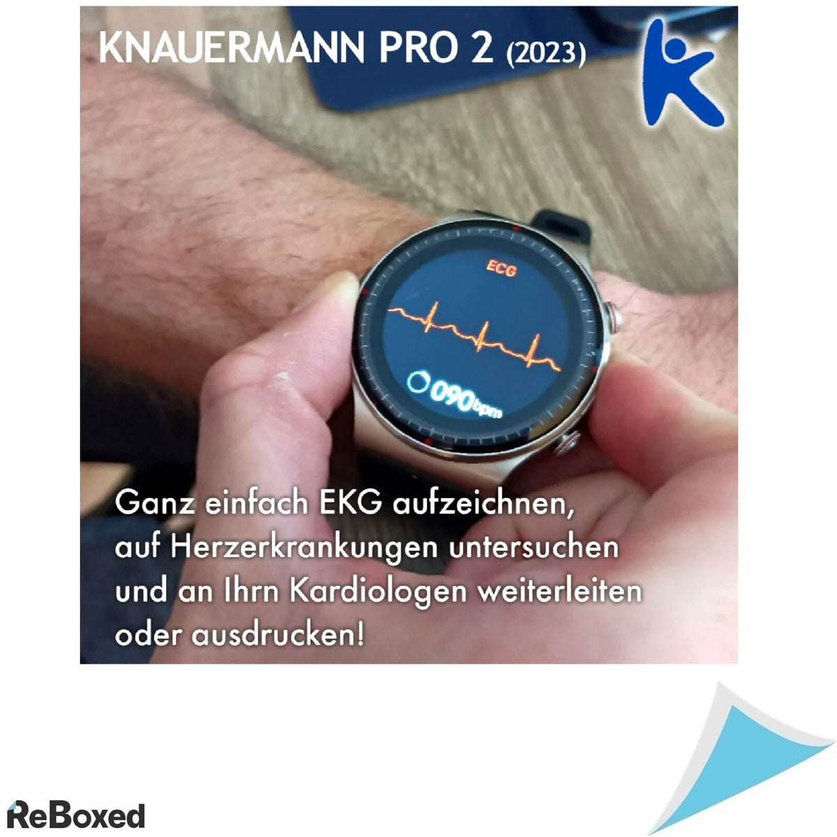 Knauermann Pro 2 (2023) SmartWatch ECG HRV Bluetooth 46mm