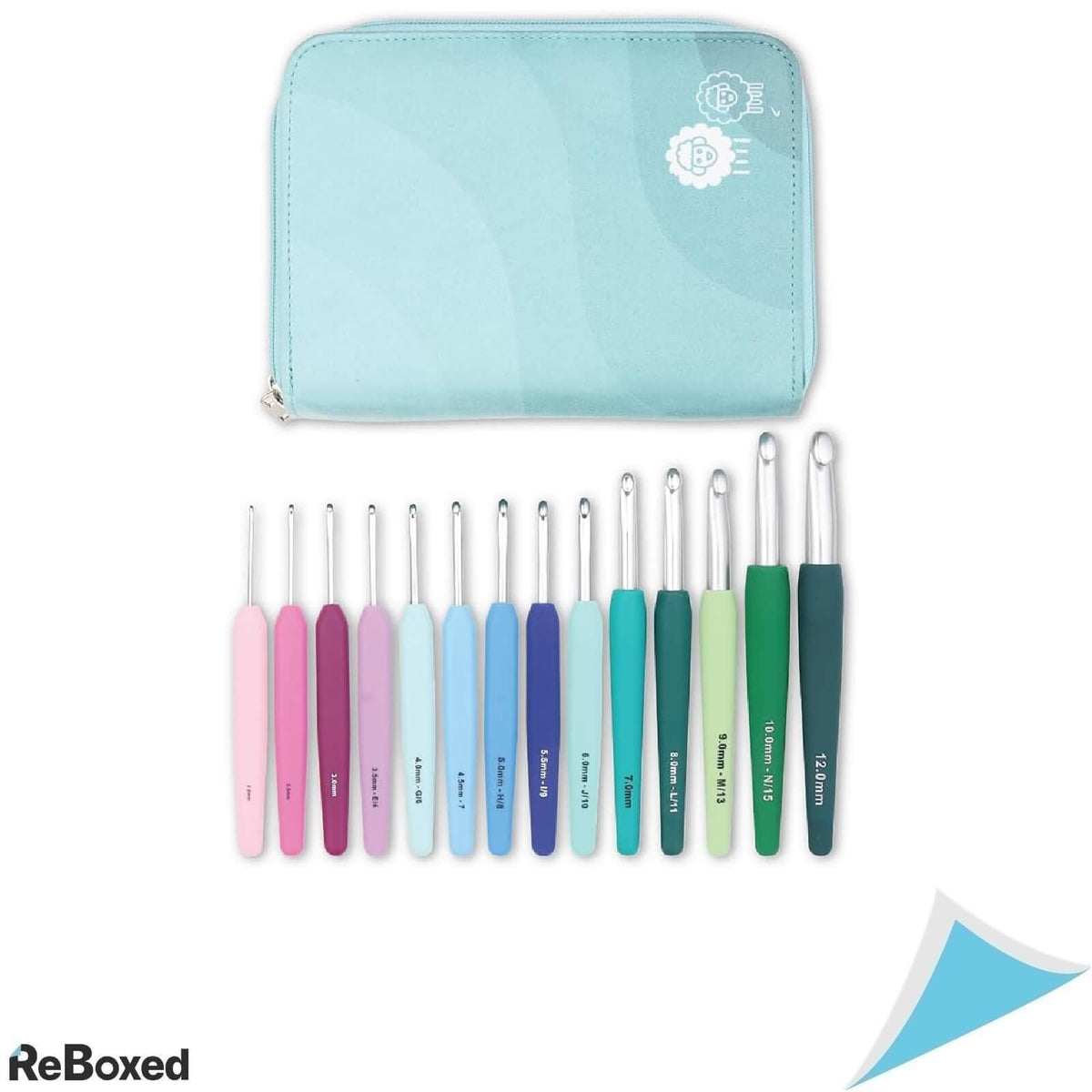 KnitPro Waves Set de Crosete Ergonomice 2-12 mm 14 Bucati