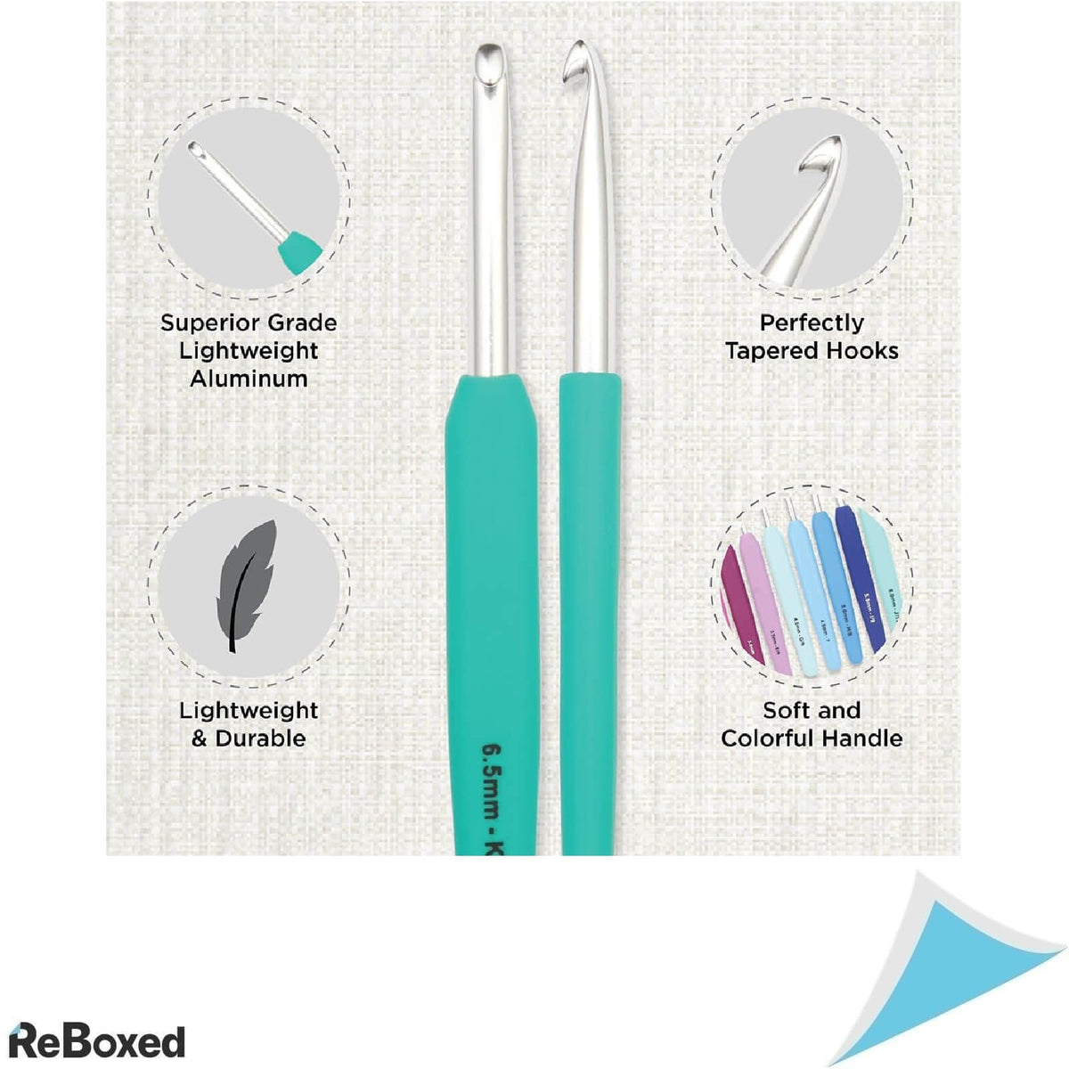 KnitPro Waves Set de Crosete Ergonomice 2-12 mm 14 Bucati