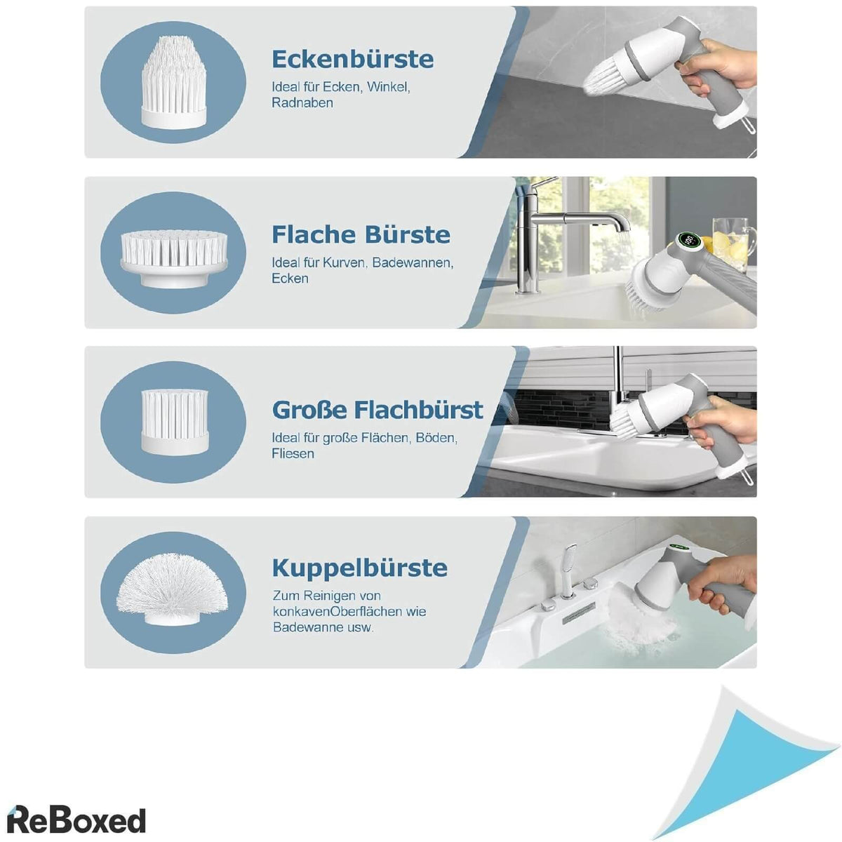 Koohoro Set 8 Capete de Schimb pentru Perie