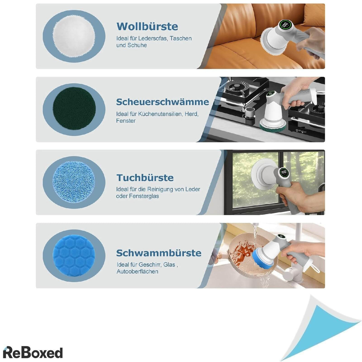 Koohoro Set 8 Capete de Schimb pentru Perie