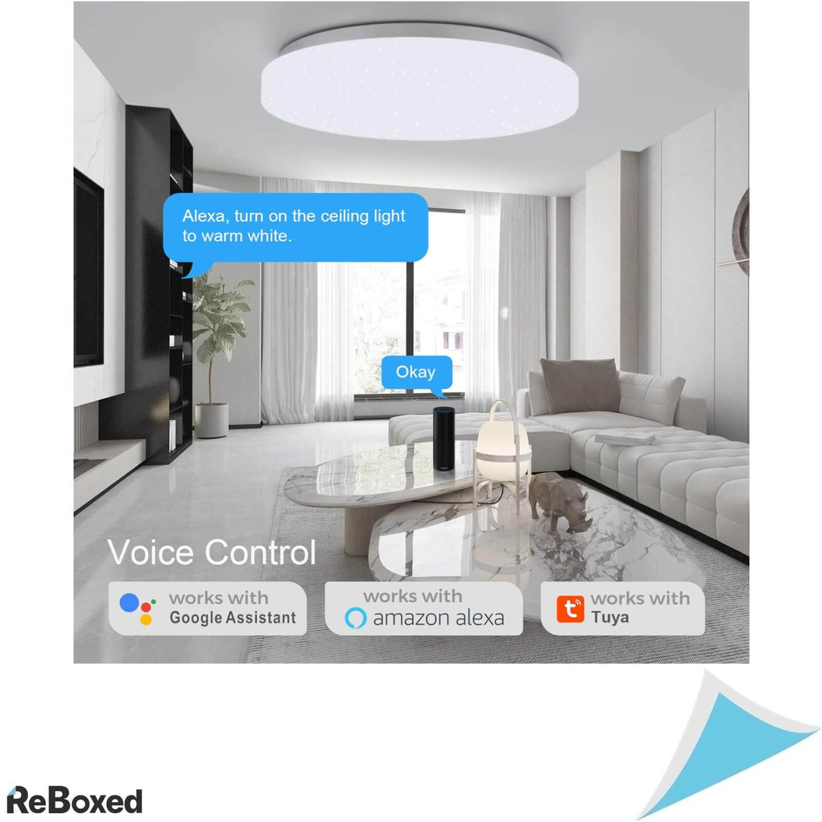 Kooseed Aplica Inteligenta LED 24W 40cm 2400lm IP54 6500K