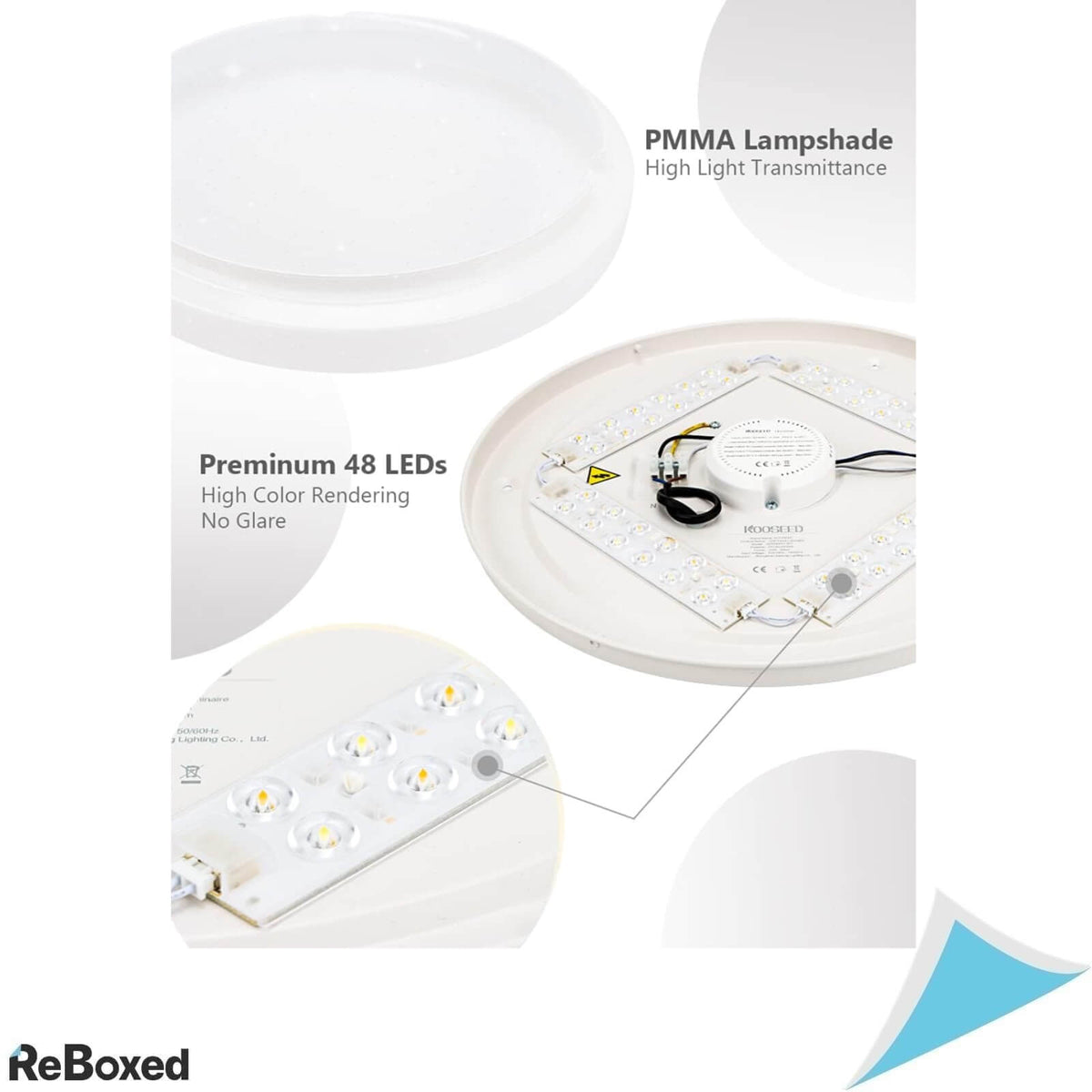 Kooseed Aplica Inteligenta LED 24W 40cm 2400lm IP54 6500K