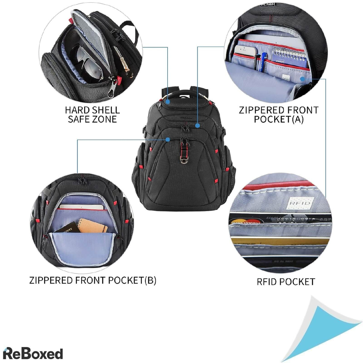 Kroser Rucsac pentru Laptop 17.3 Inch USB