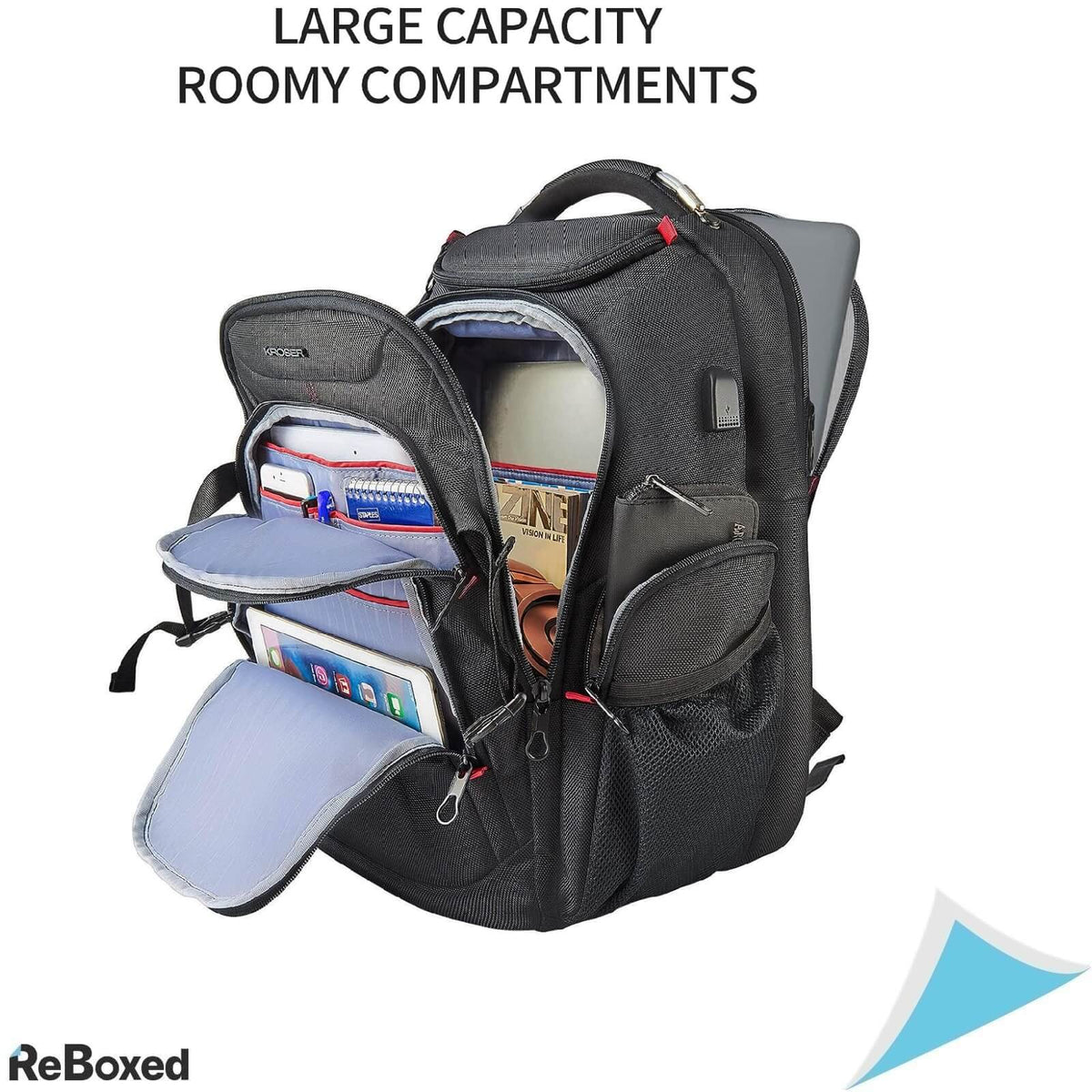 Kroser Rucsac pentru Laptop 17.3 Inch USB