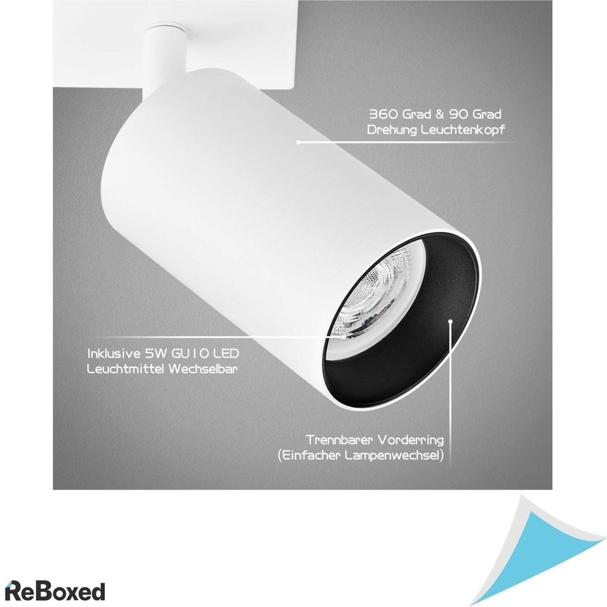 Kyotech Plafoniera 2xLED Rotativa si Pivotanta 400lm 3000K