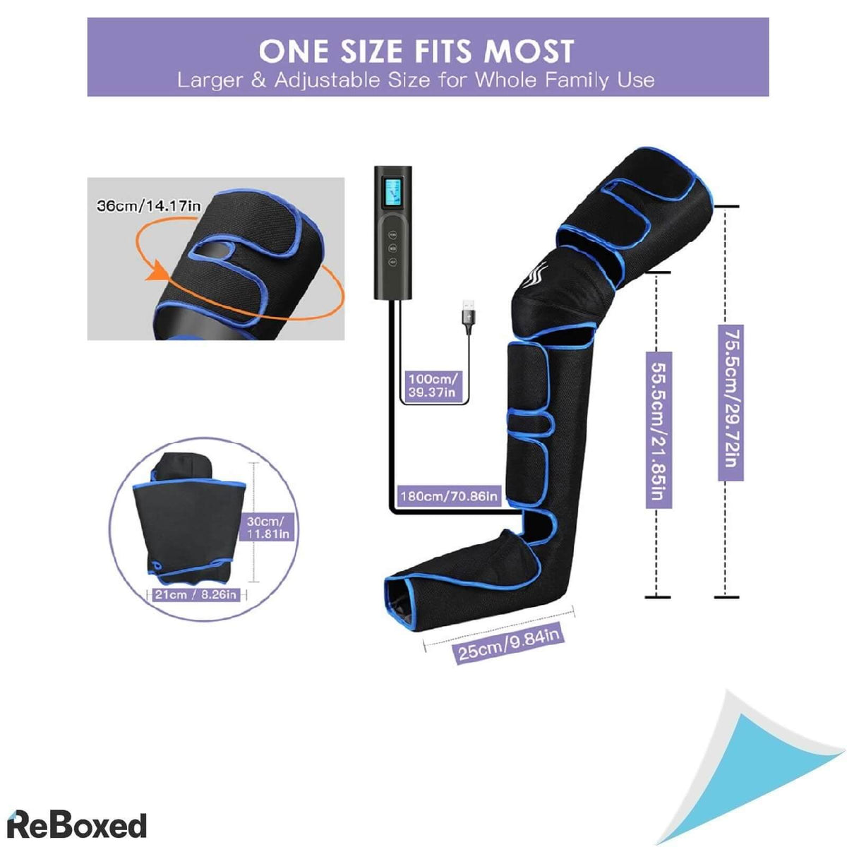 LaluzTop Aparat Masaj Picioare Gambe Coapse Compresie si Caldura