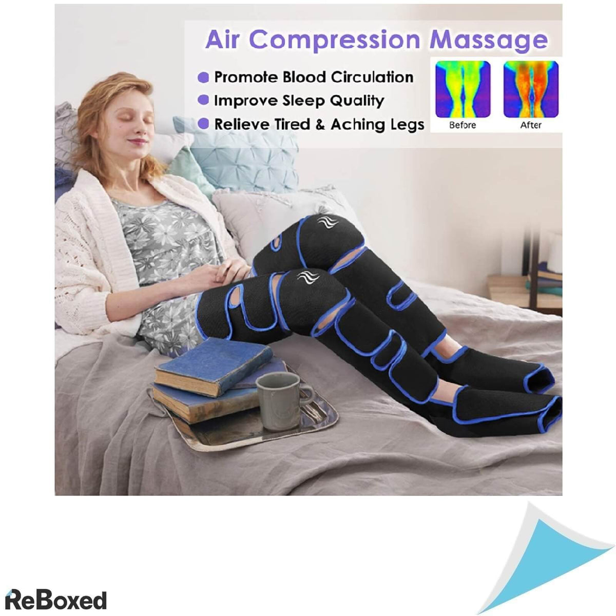 LaluzTop Aparat Masaj Picioare Gambe Coapse Compresie si Caldura