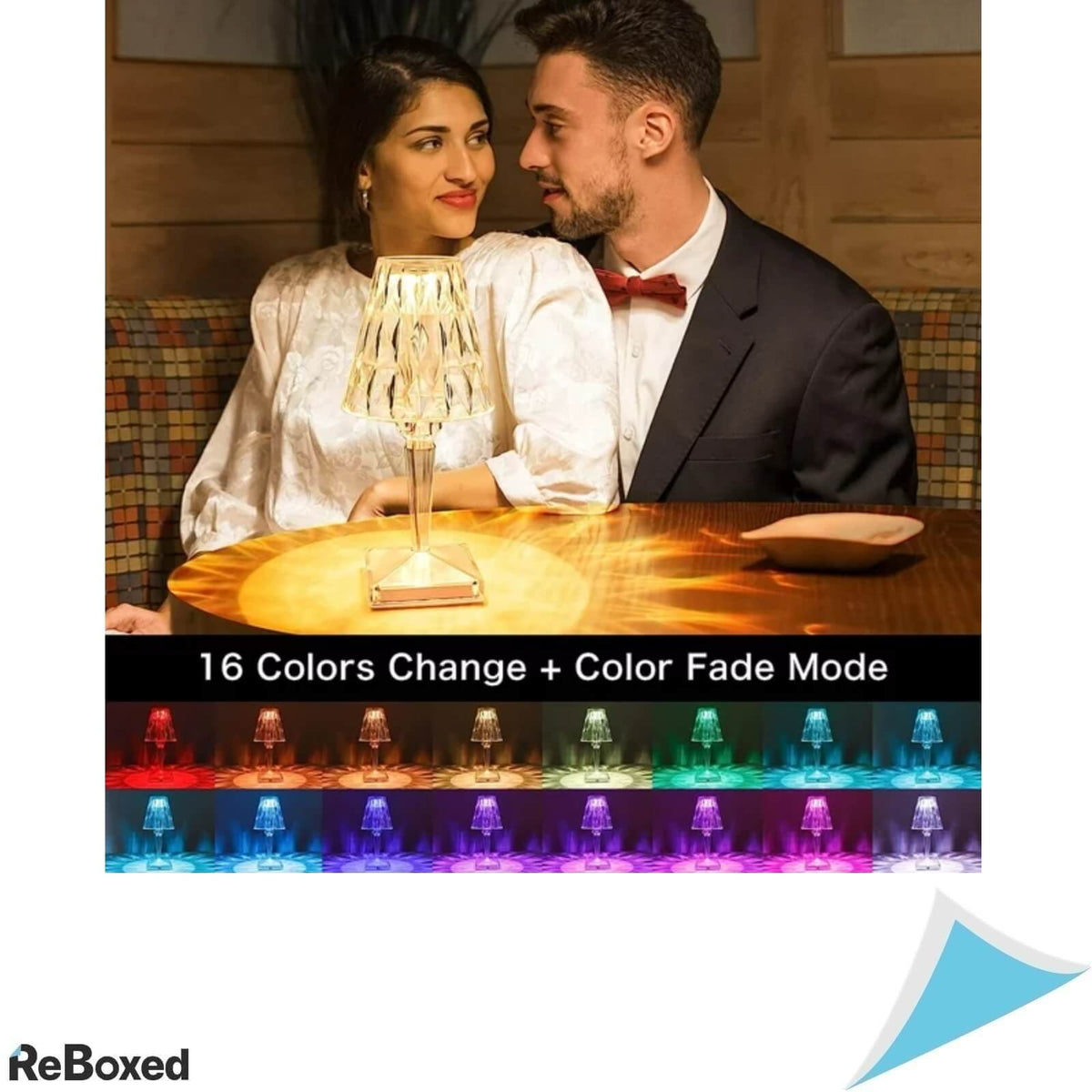 Lampa de Birou LED Acrilica 16 Culori RGB USB