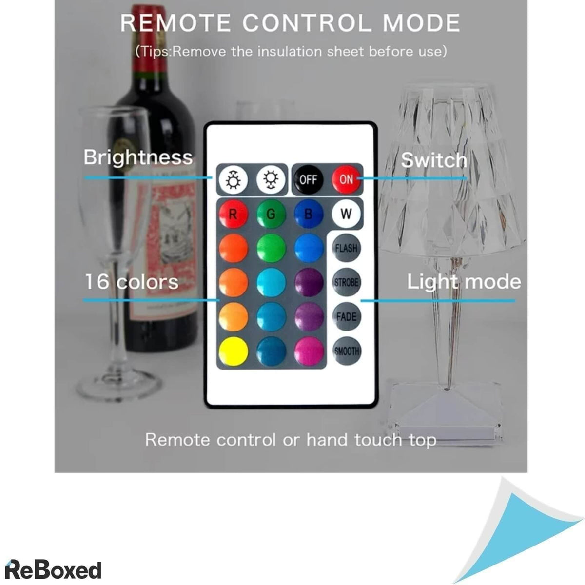 Lampa de Birou LED Acrilica 16 Culori RGB USB