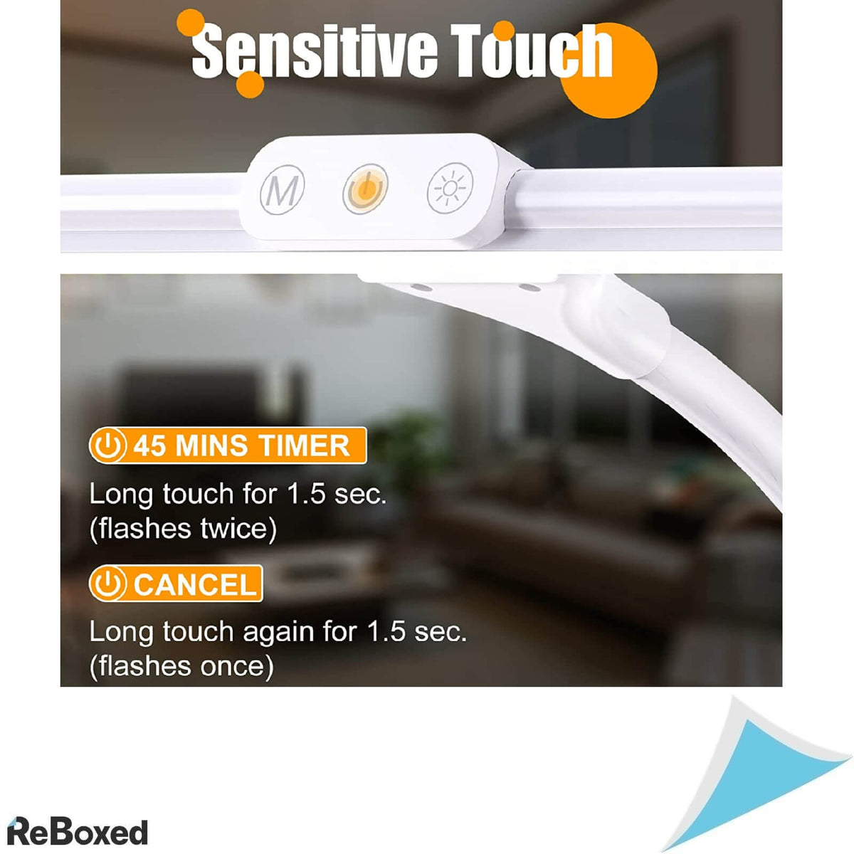 Lampa de Birou LED 9W cu Clema si Control Tactil 5 Temperaturi Culoare