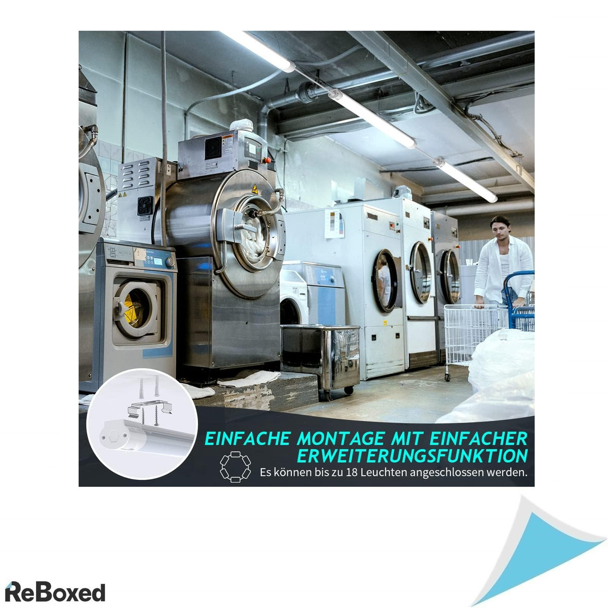 Lampa LED Öuesen 120 cm, 36W, 3600lm, IP66