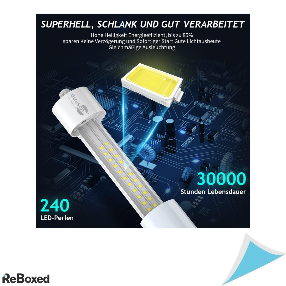 Lampa LED Öuesen 120 cm, 36W, 3600lm, IP66