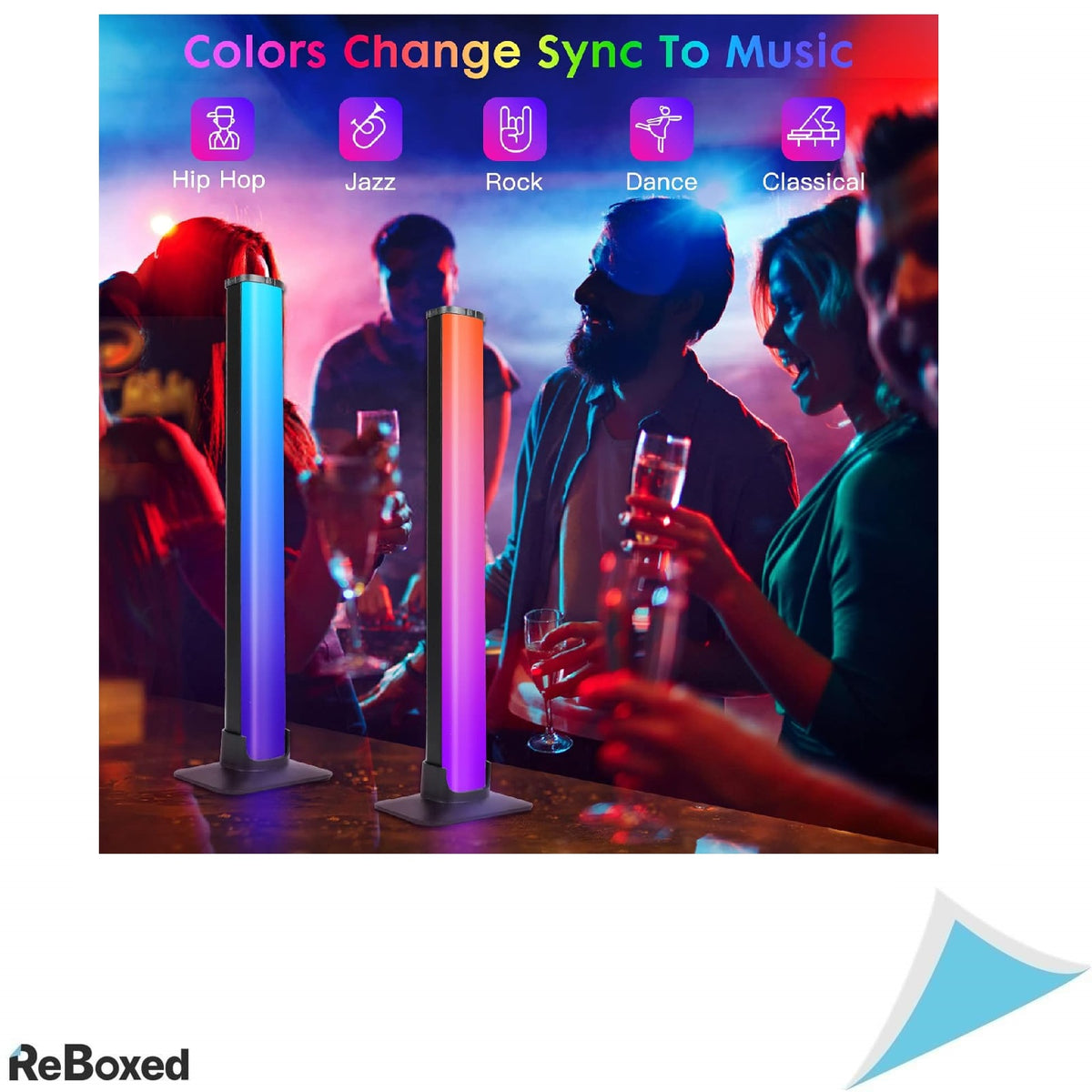 Set 2 Bare LED RGB Smart – Iluminare Ambientala cu Control prin Bluetooth si Sincronizare Muzica