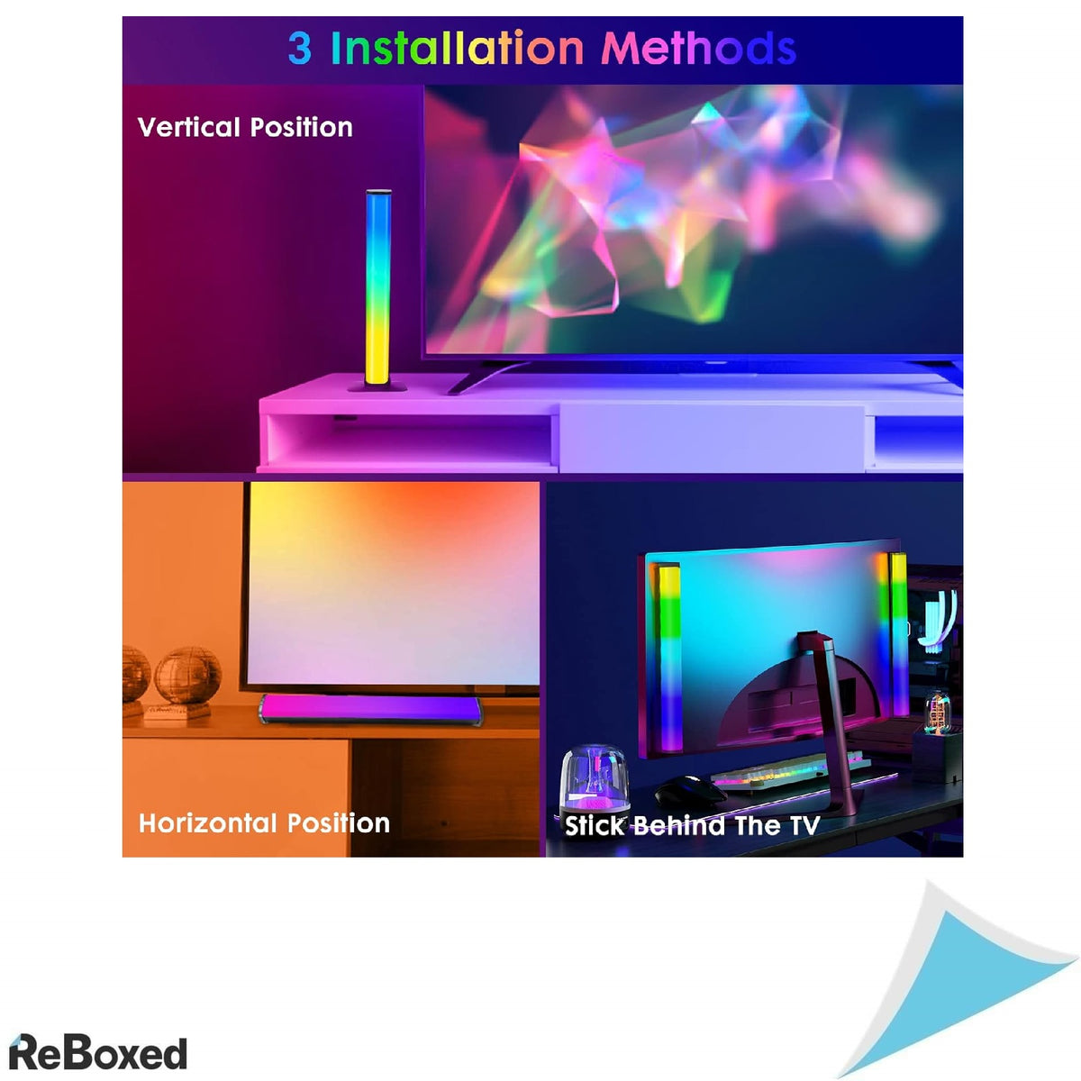 Set 2 Bare LED RGB Smart – Iluminare Ambientala cu Control prin Bluetooth si Sincronizare Muzica