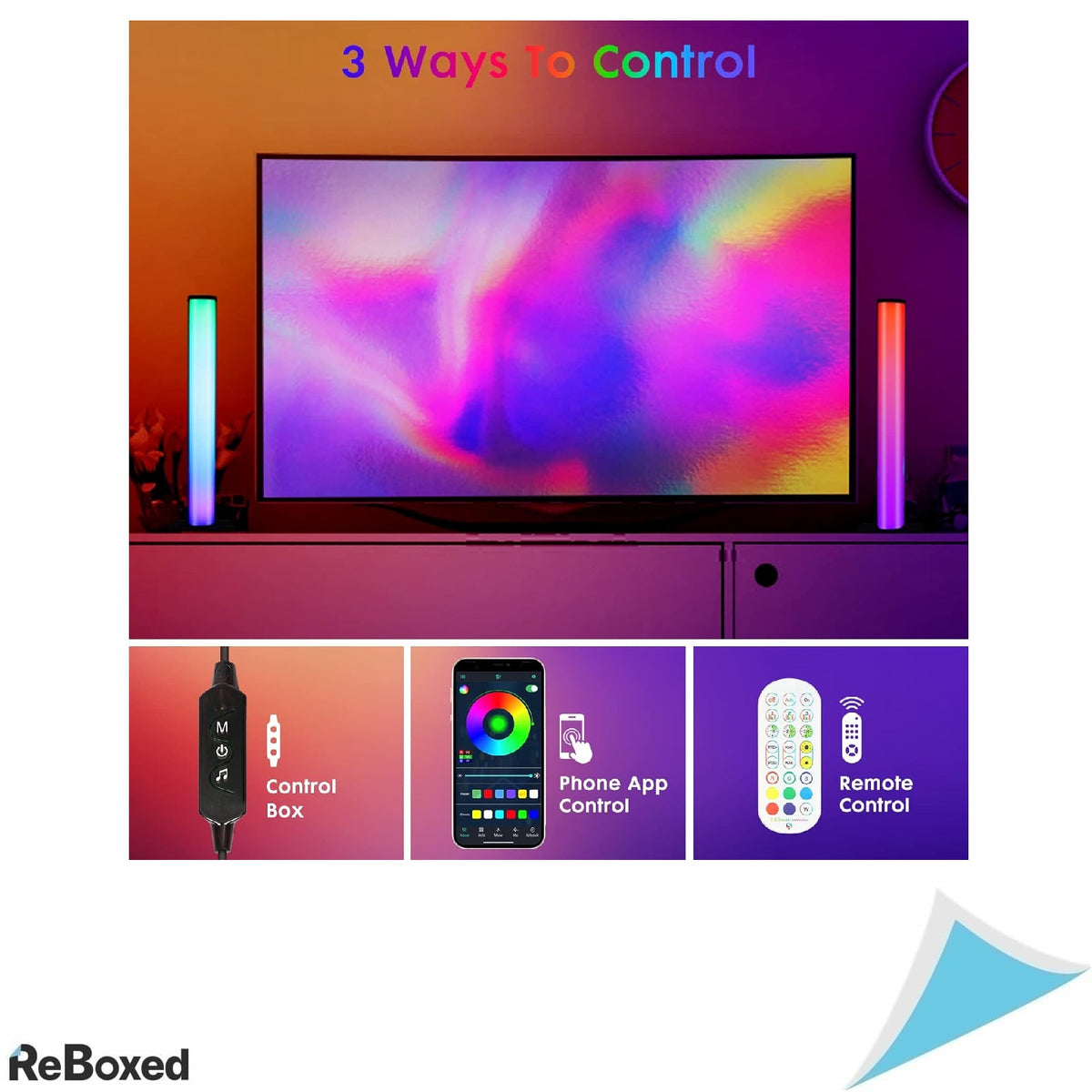 Set 2 Bare LED RGB Smart – Iluminare Ambientala cu Control prin Bluetooth si Sincronizare Muzica