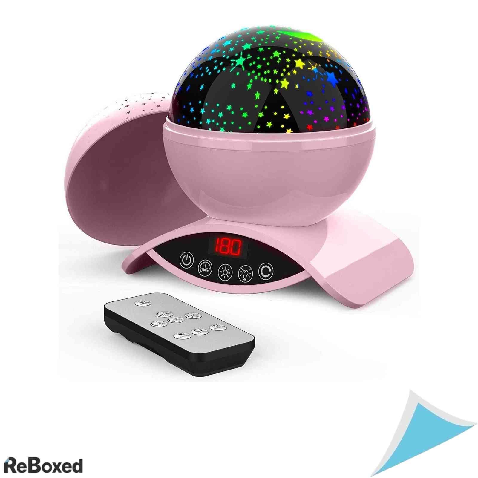 Lampa Proiector Cer Stelat Amouhom cu Telecomanda Baterie 1200mAh Rotire 360 Grade si Timer
