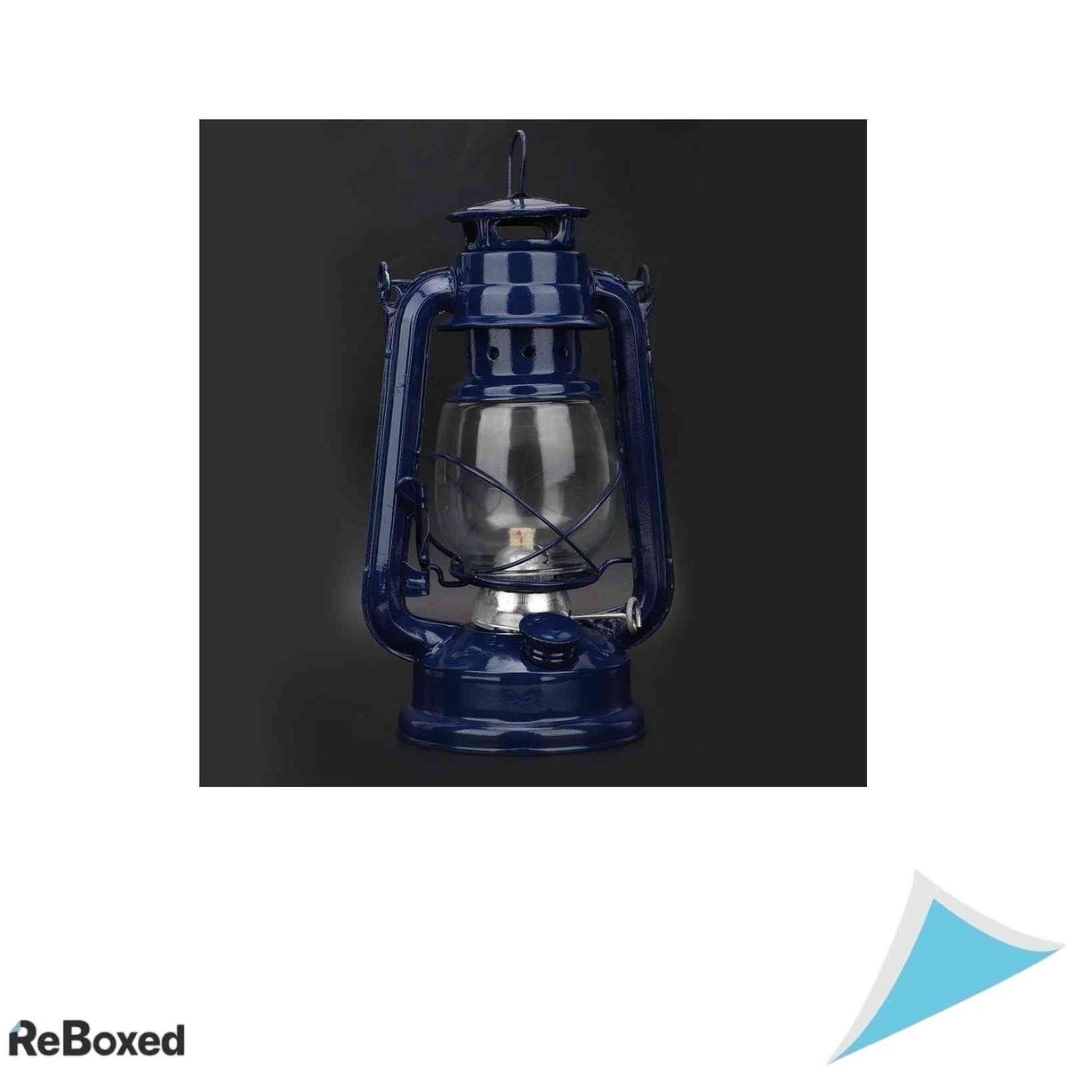 Lampa Retro cu Gaz si Petrol nobrands Din Fier Stil Vintage 25cm Albastru