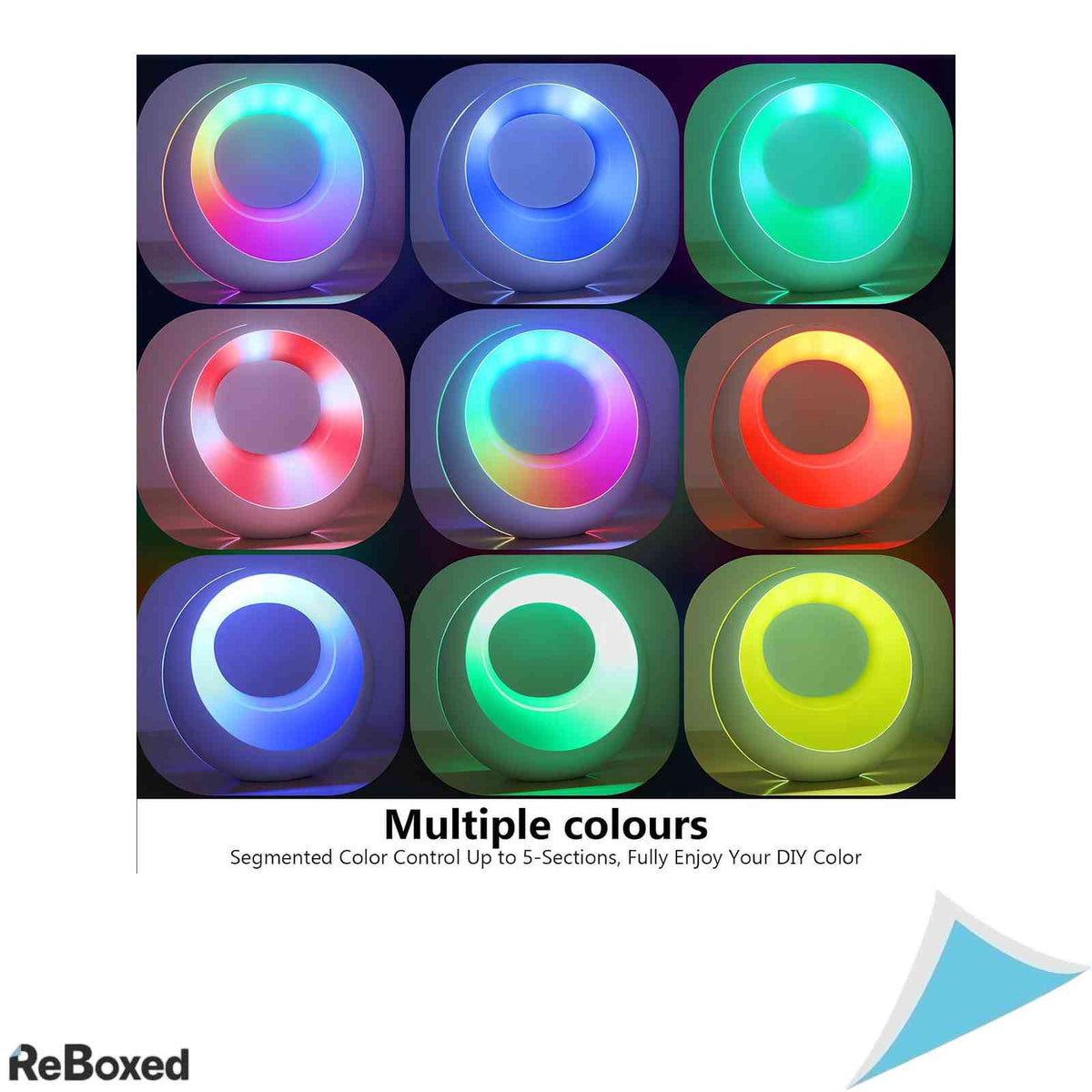 Lampa de veghe LED RGB reincarcabila cu telecomanda si control tactil, 16 culori