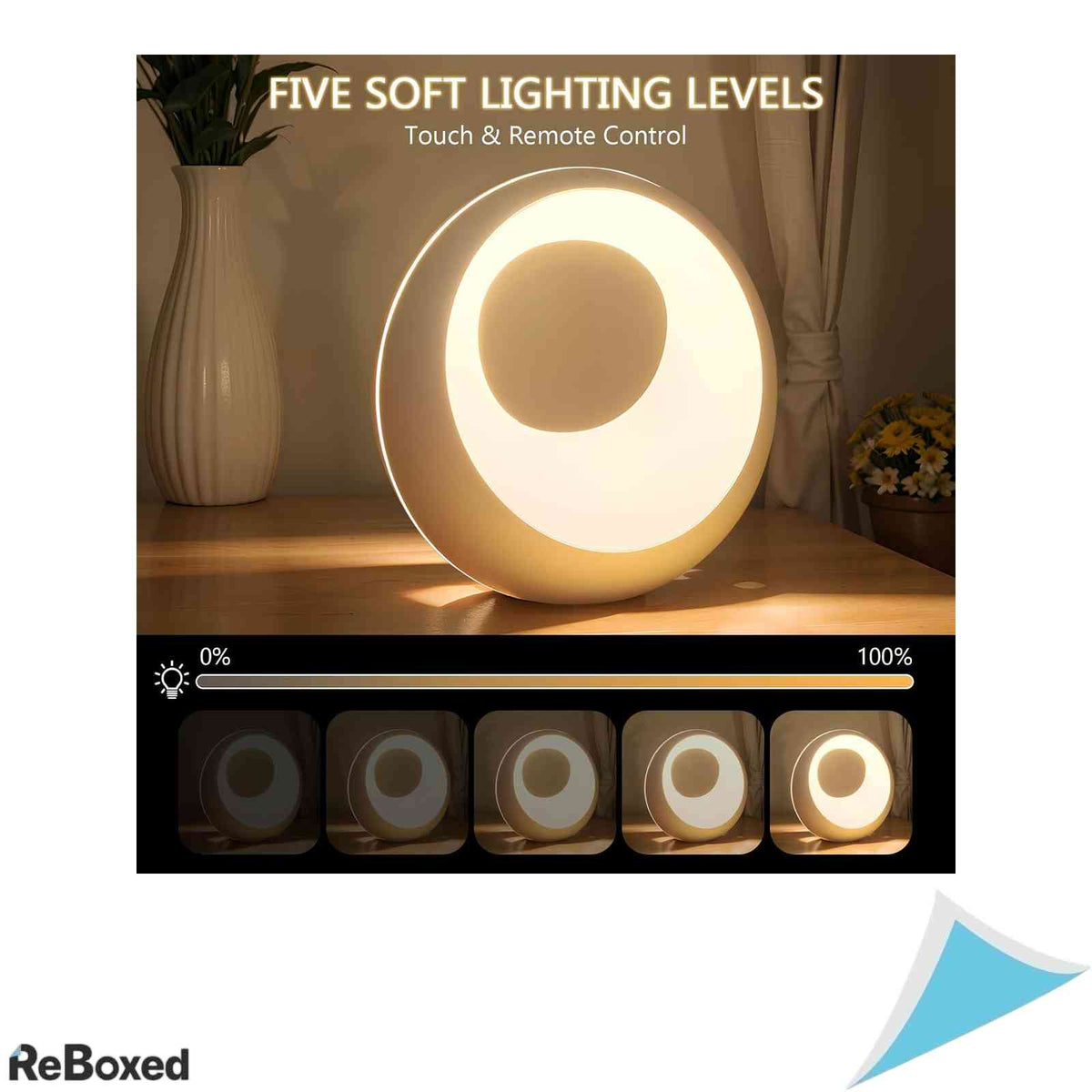 Lampa de veghe LED RGB reincarcabila cu telecomanda si control tactil, 16 culori