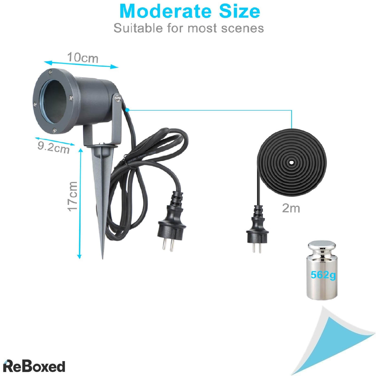 LASIDE Set 2 Spoturi de Gradina IP65 GU10 Antracit