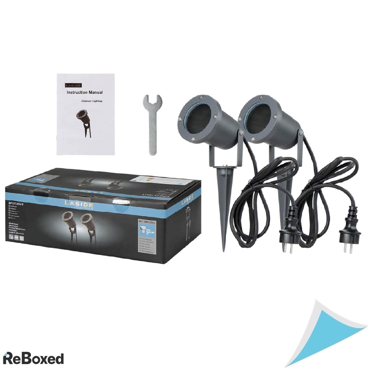 LASIDE Set 2 Spoturi de Gradina IP65 GU10 Antracit