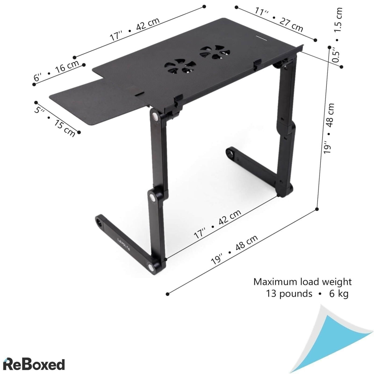 Lavolta Suport pentru Laptop Reglabil cu 2 Ventilatoare