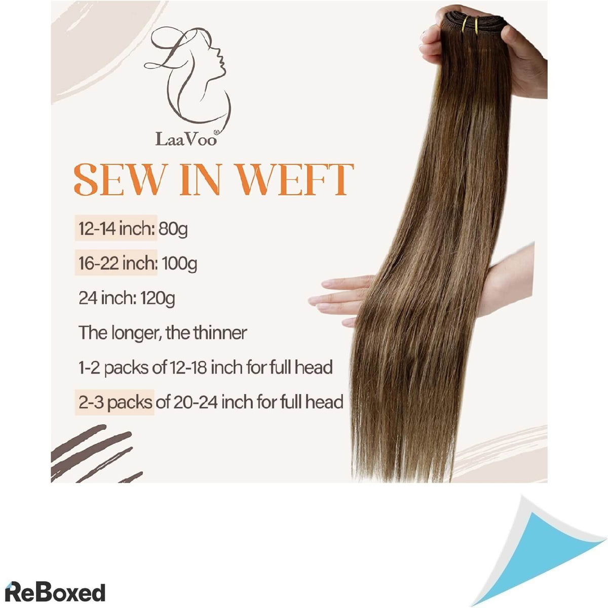 LaaVoo Extenstii de par Sew in Weft 40cm