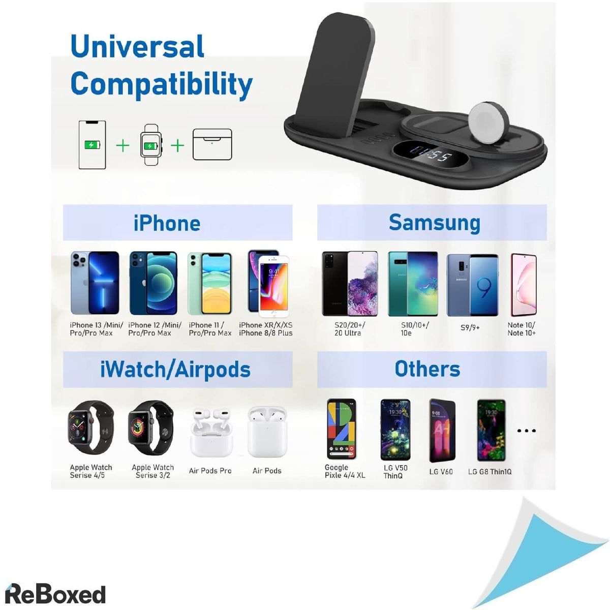 LC.IMEEKE Statie Incarcare Wireless 3-in-1 QI