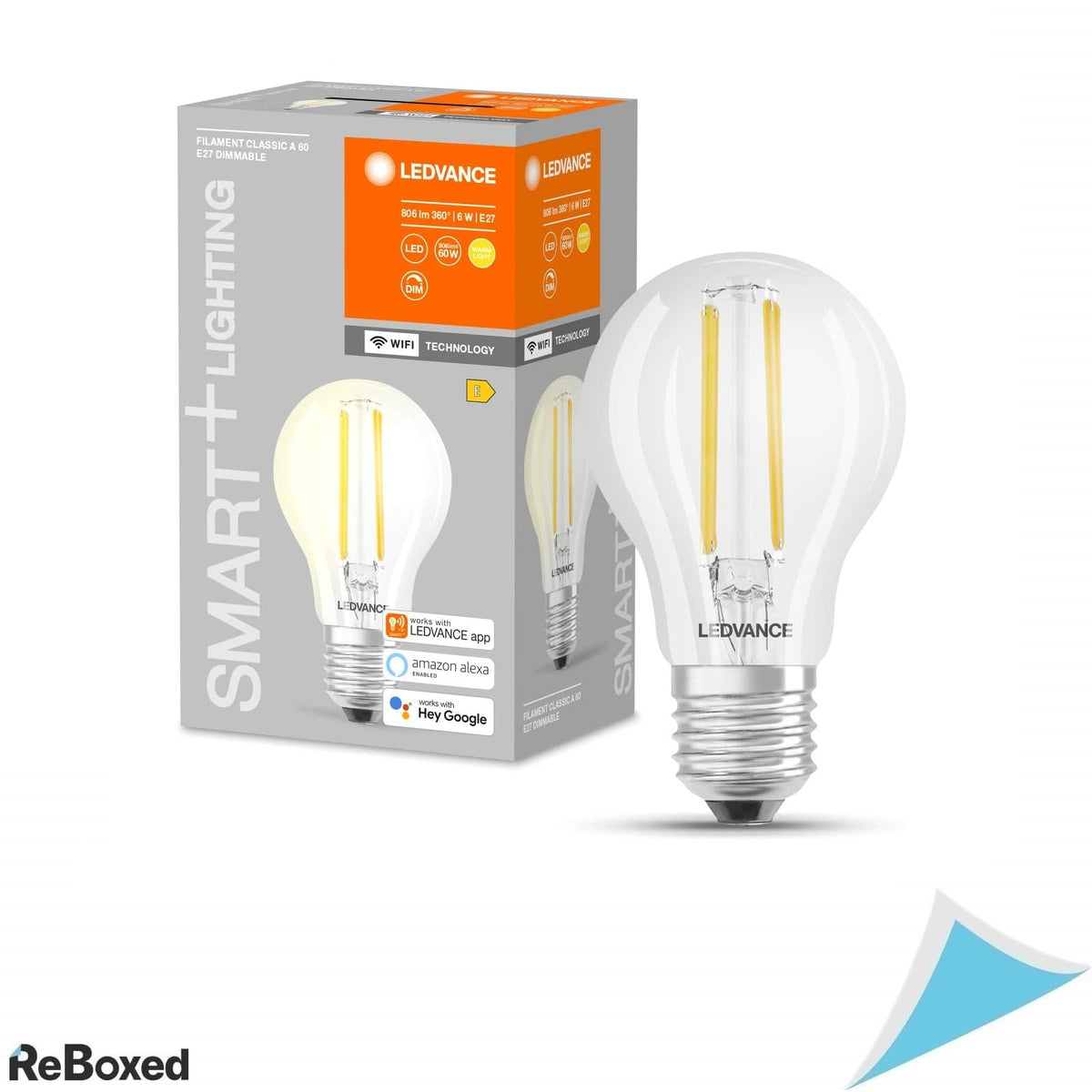 Bec LEDVANCE Smart+ WiFi E27, 5.5W, Dimmabil, Alb Cald 2700K