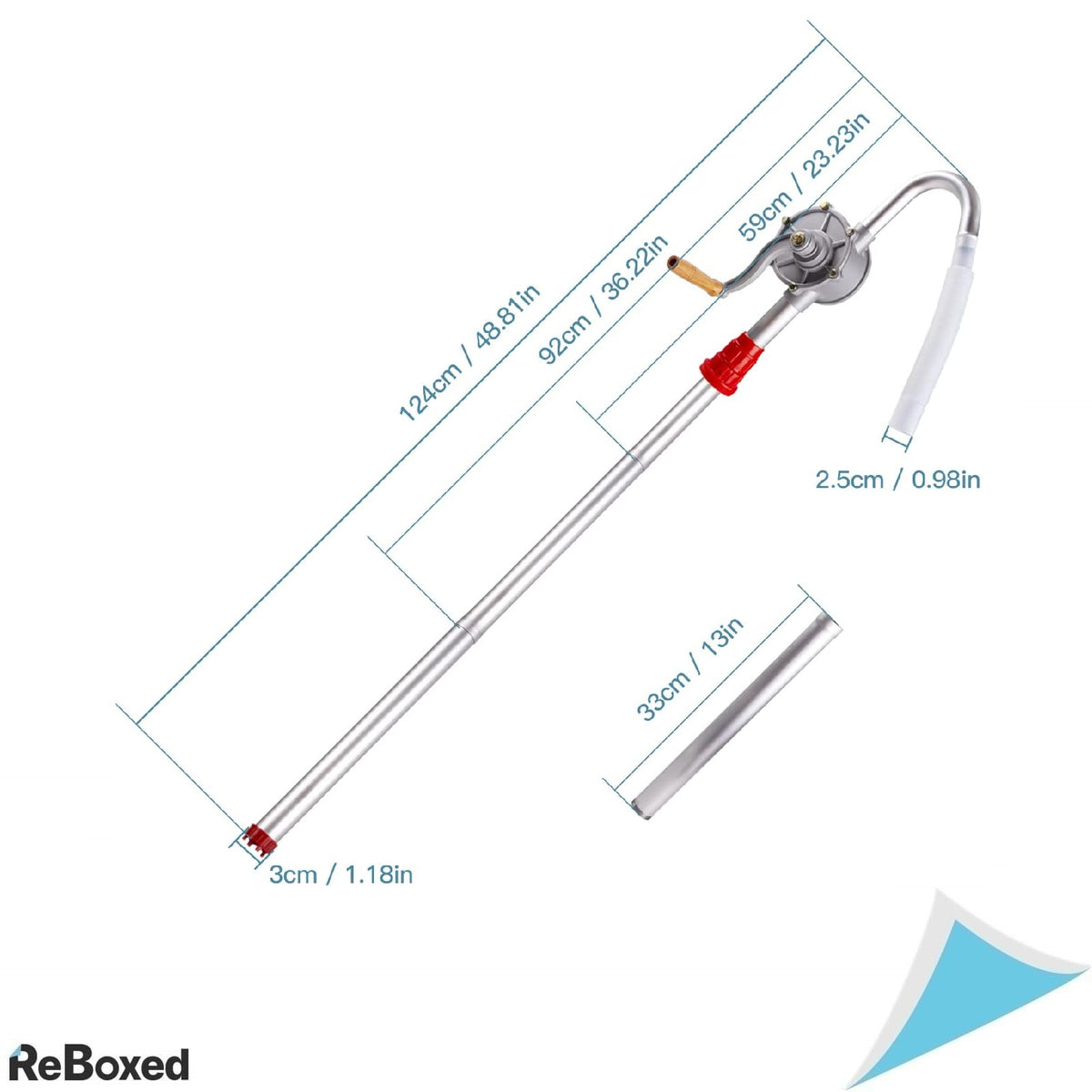 LEMOTO – Pompa manuala rotativa din aliaj de aluminiu