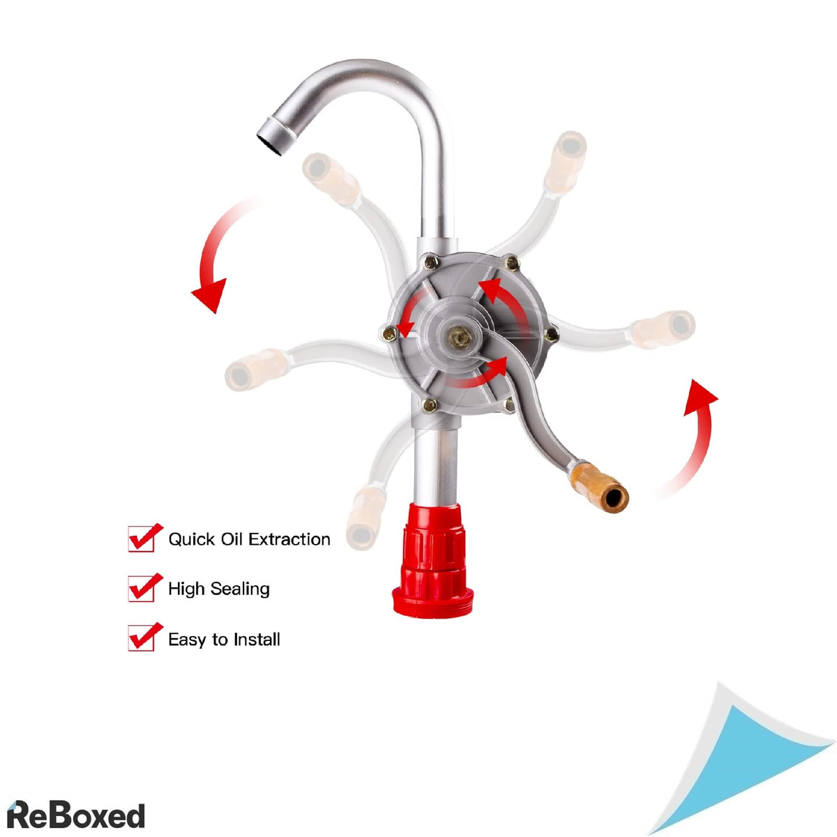LEMOTO – Pompa manuala rotativa din aliaj de aluminiu