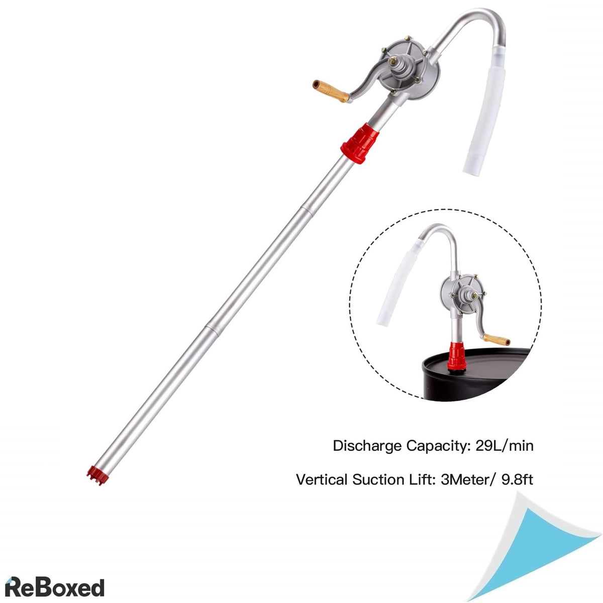 LEMOTO – Pompa manuala rotativa din aliaj de aluminiu
