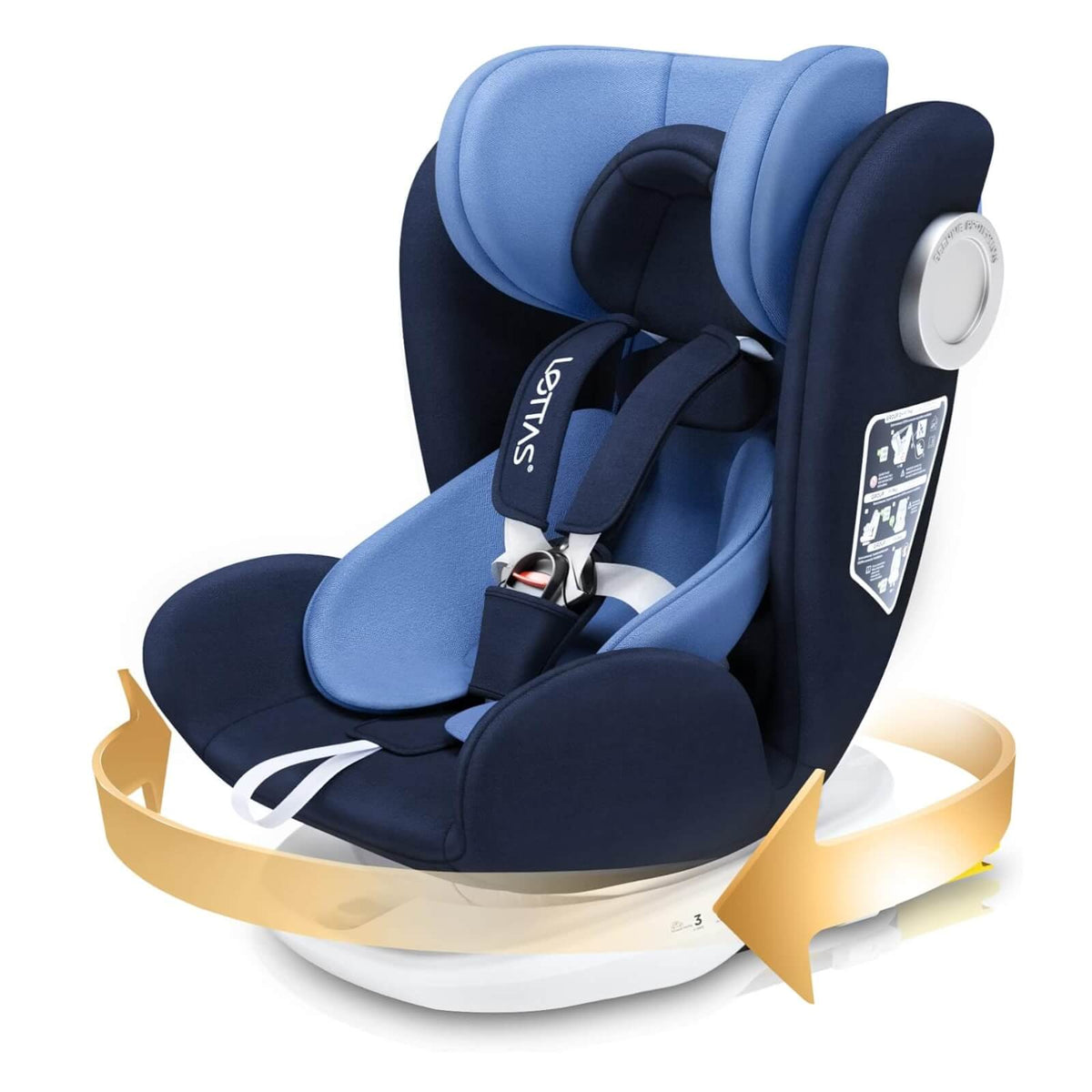 Lettas 916 Scaun Auto Unisex 36kg 12 Ani ISOFIX ECE R44/04 ADAC