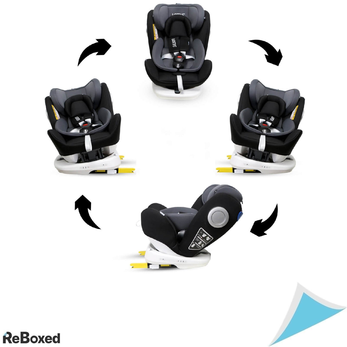 Lettas 916 Scaun Auto Unisex 36kg 12 Ani ISOFIX ECE R44/04 Negru