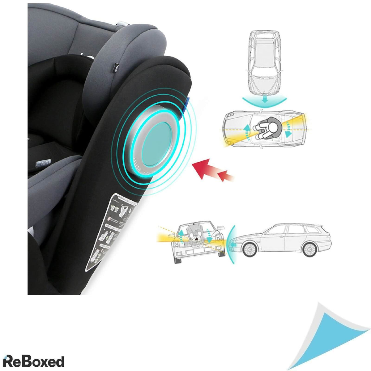 Lettas 916 Scaun Auto Unisex 36kg 12 Ani ISOFIX ECE R44/04 Negru